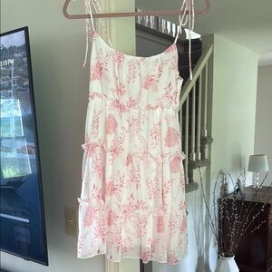 Pink and White Kids Dress